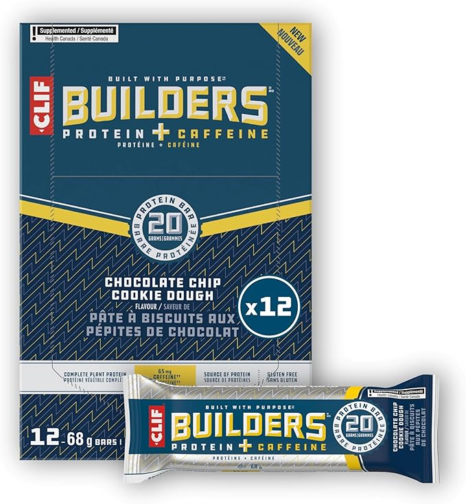 Clif Builders Chocolate Chip Cookie Dough 68G 12CT